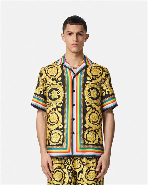 Versace Pride Barocco Silk Shirt .